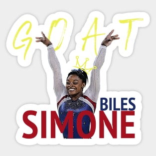 Simone Biles Goat Sticker